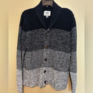 Old Navy Shades of Blue Cardigan Sweater - Large